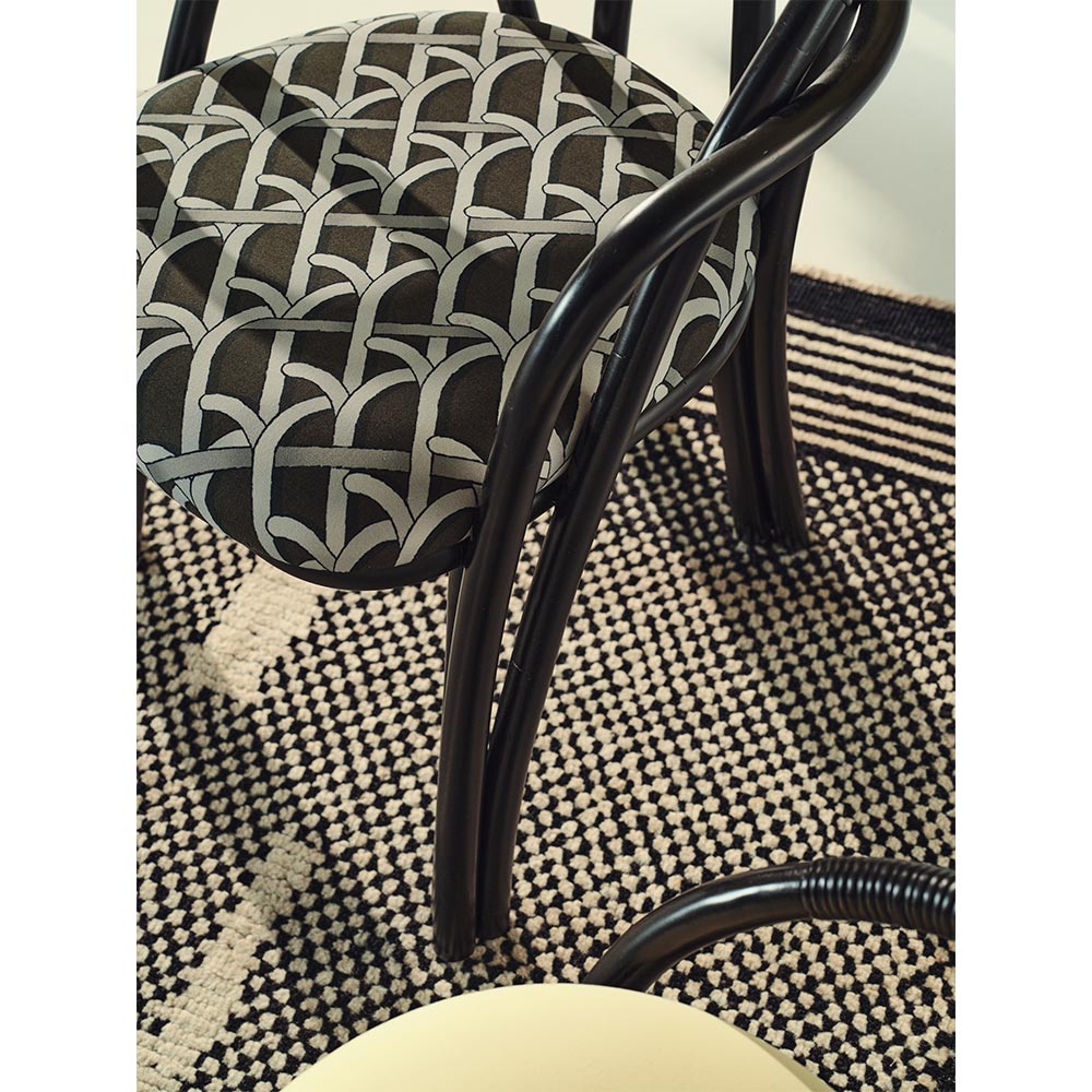 Bistra Lounge Chair - Ebony Painted Rattan | Rouse Home