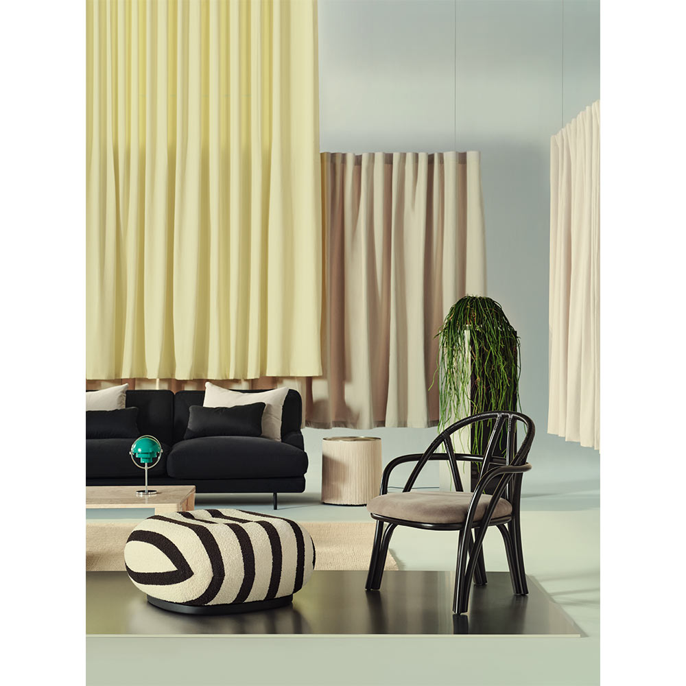 Bistra Lounge Chair - Ebony Painted Rattan | Rouse Home