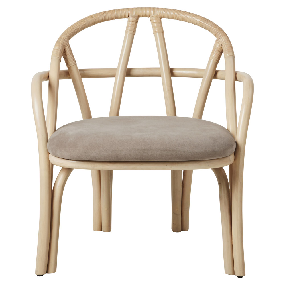 Bistra Lounge Chair - Natural Lacquered Rattan | Rouse Home