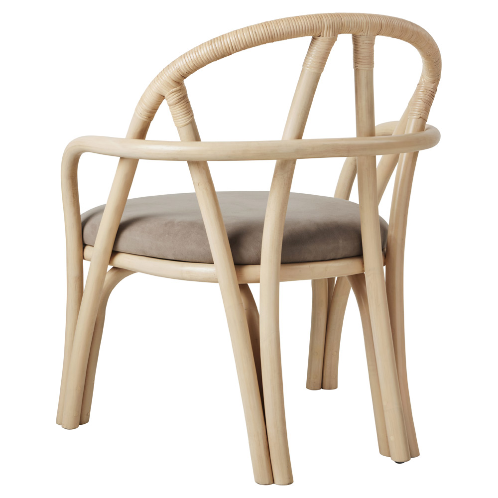 Bistra Lounge Chair - Natural Lacquered Rattan | Rouse Home