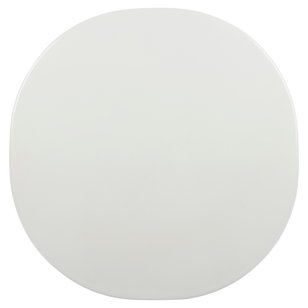 Carmel Bistro Lounge Table - Clam White, Black Base