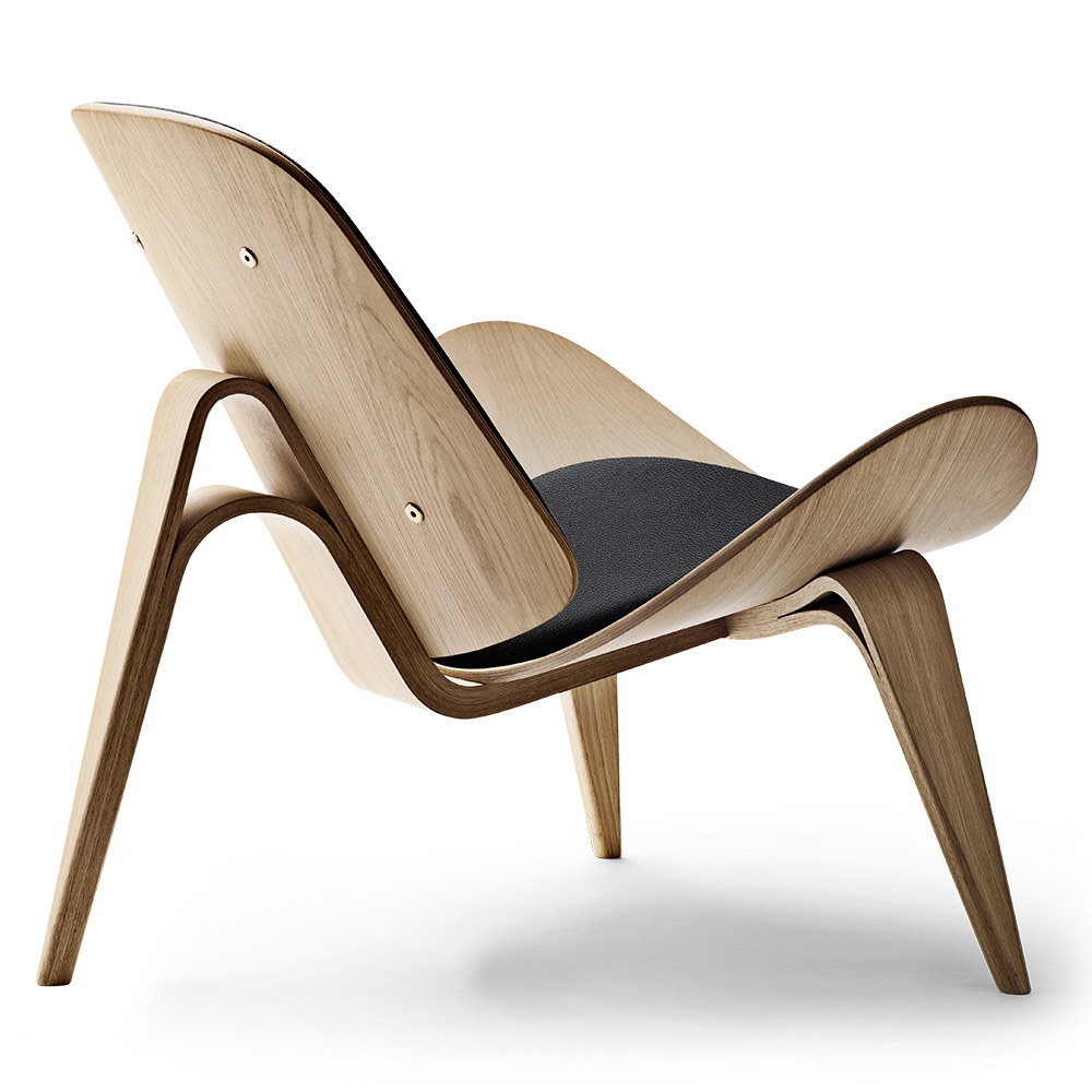 Ch07 Shell Chair Leather Loke 7150 Oak White Oil 3 | Rouse Home