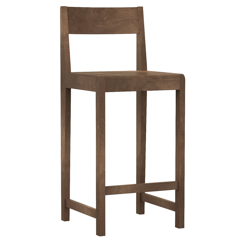 Counter Chair 01 - Dark Brown Birch