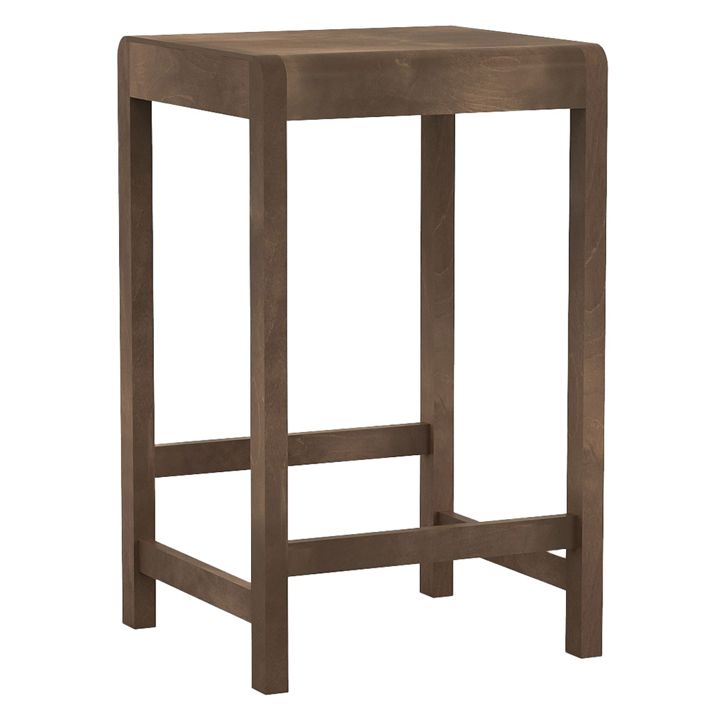 Counter Stool 01 - Dark Brown Birch