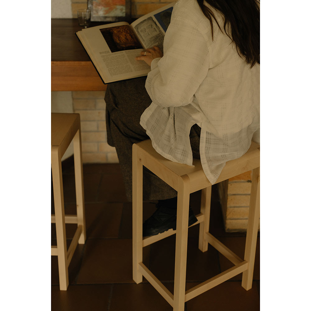 Counter Stool 01 - Natural Birch