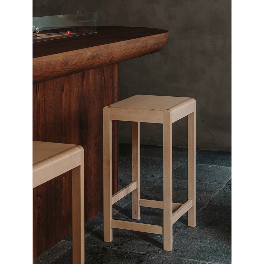 Counter Stool 01 - Natural Birch