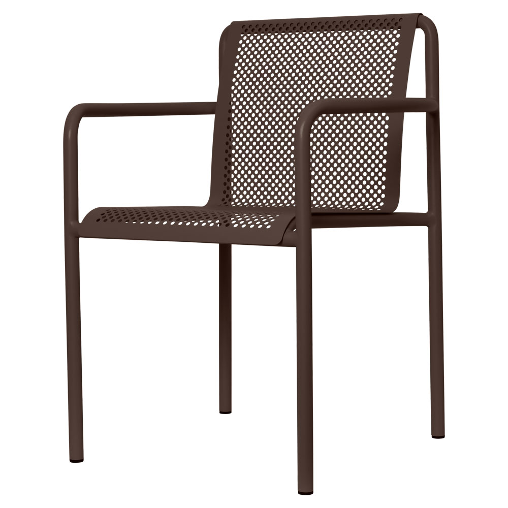 Dapple Chair With Arms - Dark Chocolate