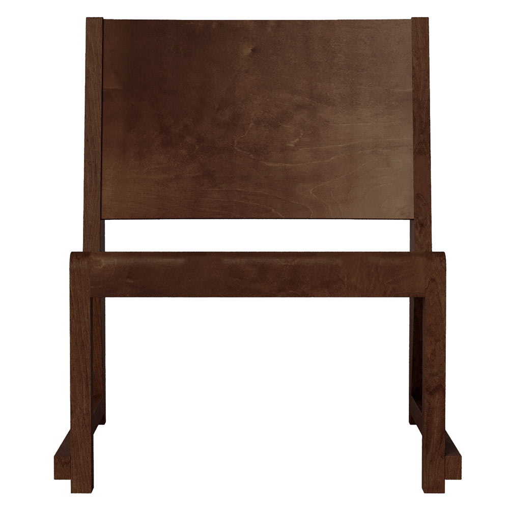 Easy Chair 01 - Dark Brown Birch