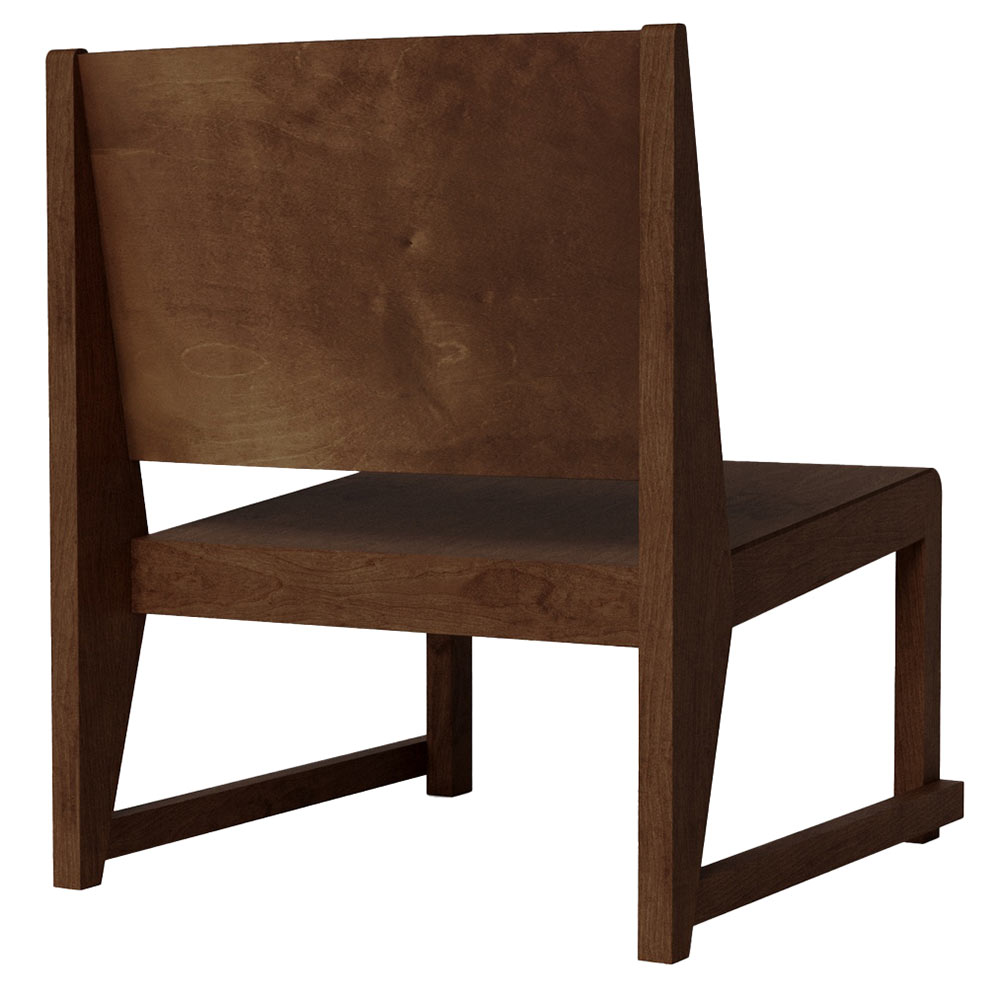 Easy Chair 01 - Dark Brown Birch