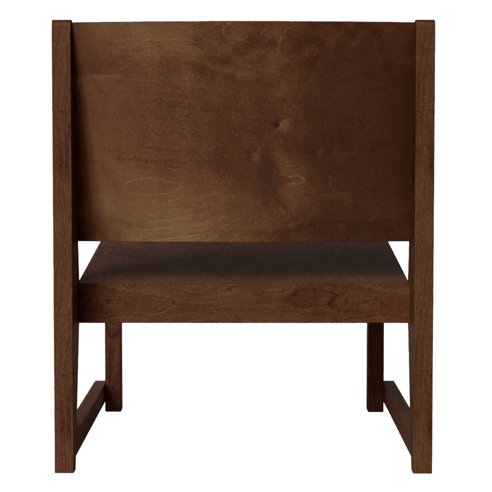 Easy Chair 01 - Dark Brown Birch