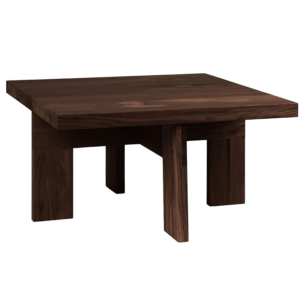 Farmhouse Coffee Table - Square, Dark Oak