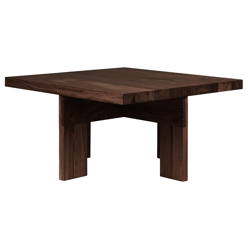 Farmhouse Coffee Table - Square, Dark Oak