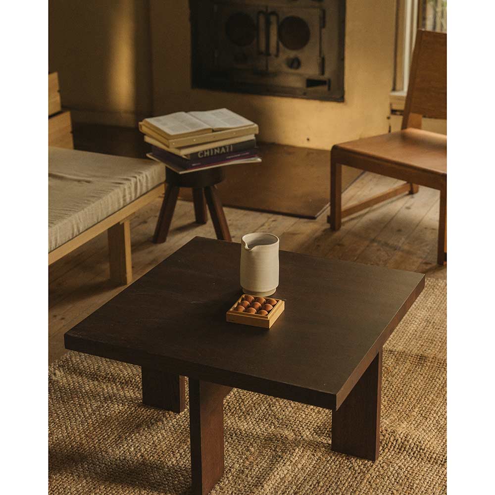 Farmhouse Coffee Table - Square, Dark Oak