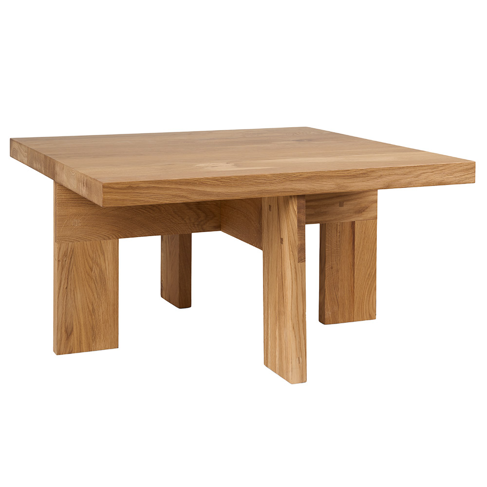 Farmhouse Coffee Table - Square, Natural Oak