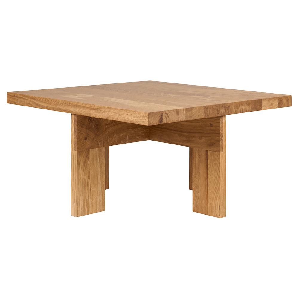 Farmhouse Coffee Table - Square, Natural Oak