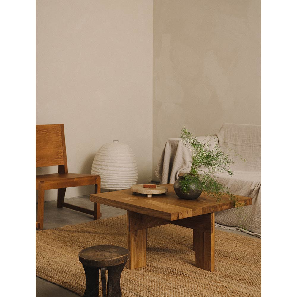 Farmhouse Coffee Table - Square, Natural Oak