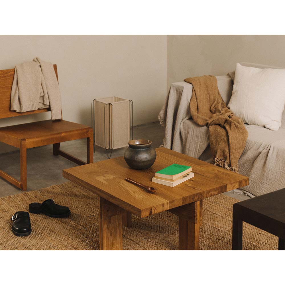 Farmhouse Coffee Table - Square, Natural Oak