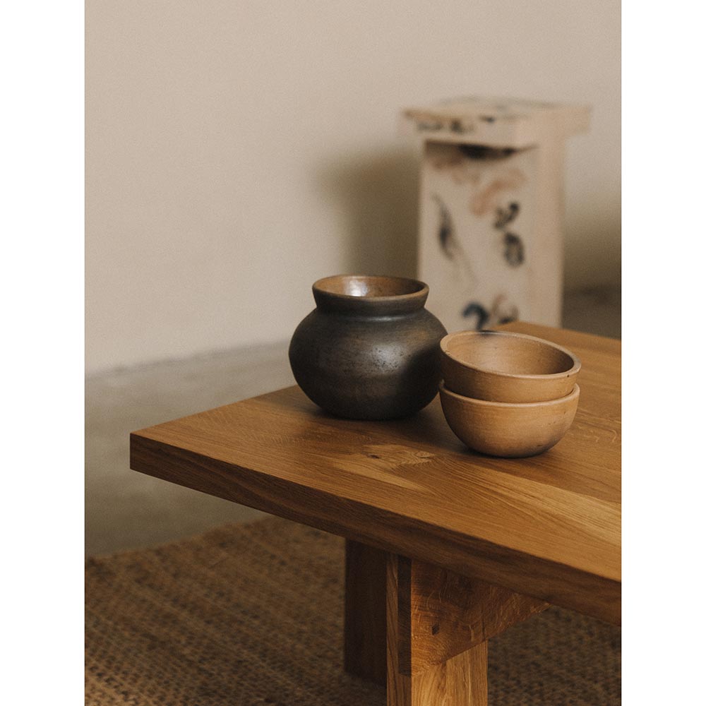 Farmhouse Coffee Table - Square, Natural Oak