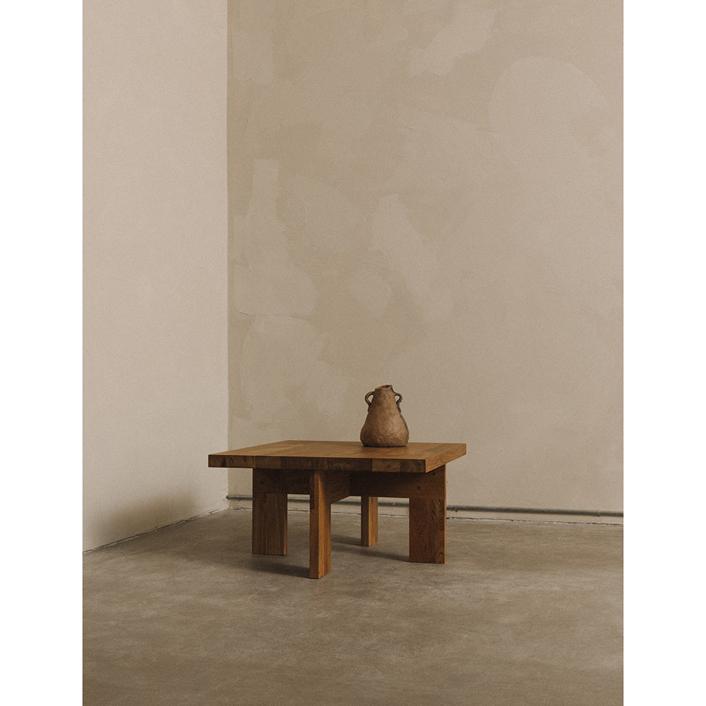 Farmhouse Coffee Table - Square, Natural Oak