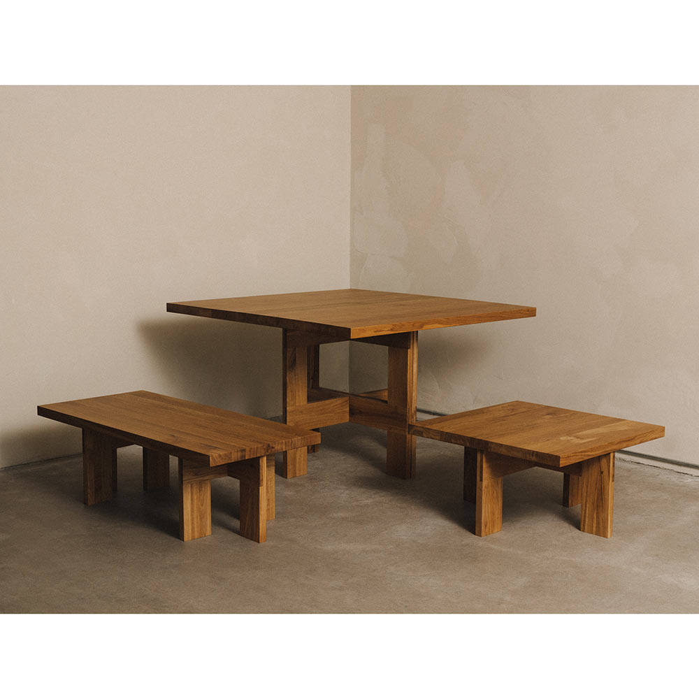 Farmhouse Coffee Table - Square, Natural Oak