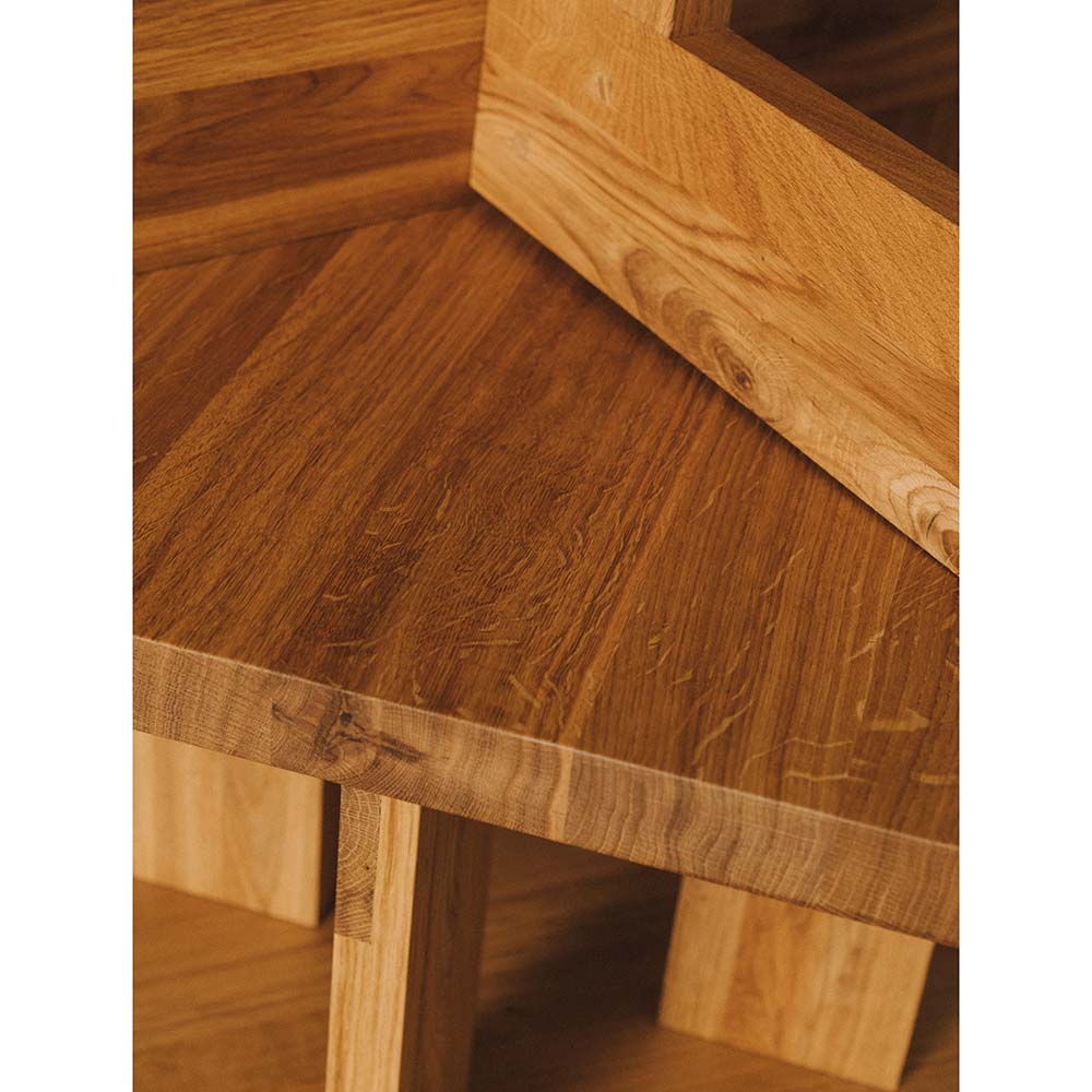 Farmhouse Coffee Table - Square, Natural Oak