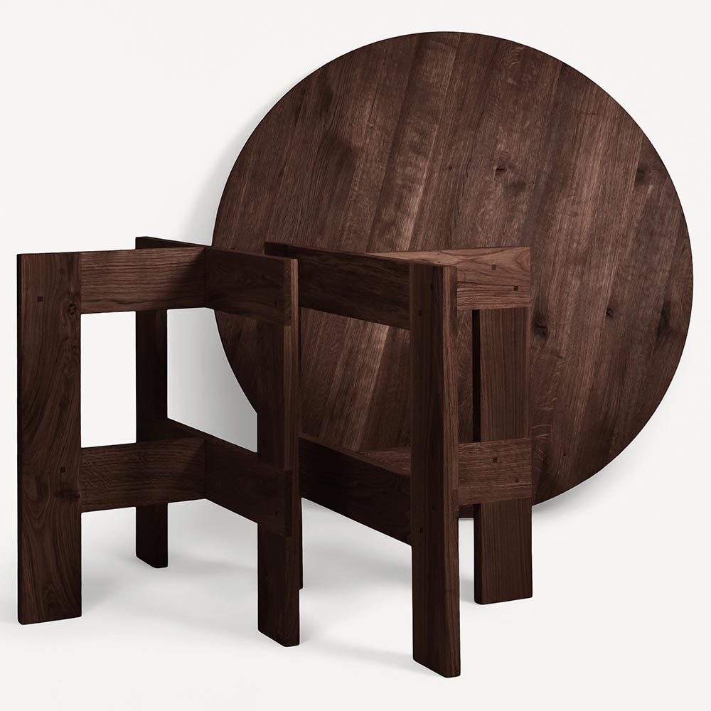 Farmhouse Table Trestles - Dark Oak