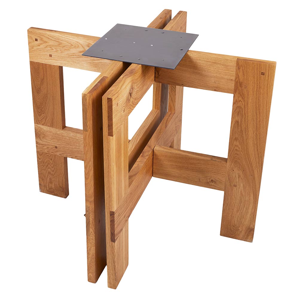 Farmhouse Table Trestles - Natural Oak