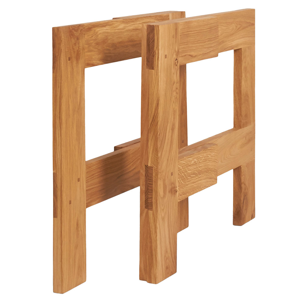Farmhouse Table Trestles - Natural Oak