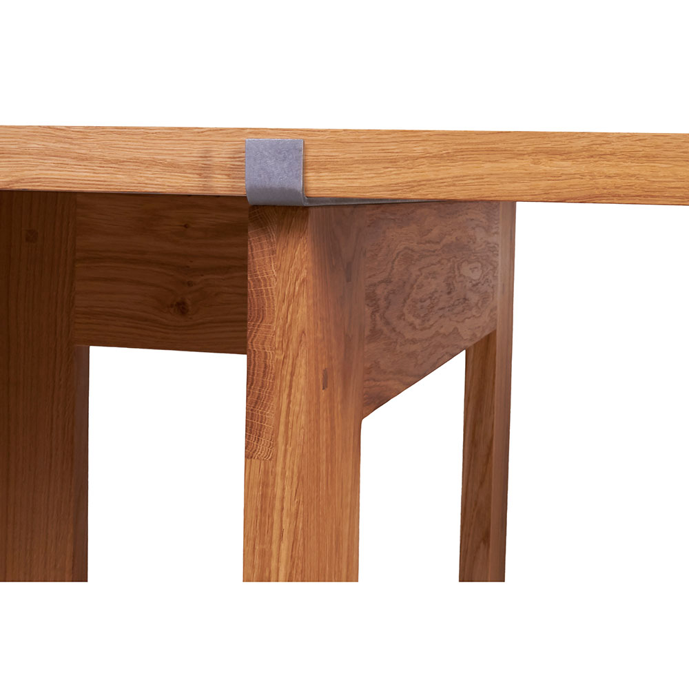 Farmhouse Trestle Table - Planks, Natural Oak
