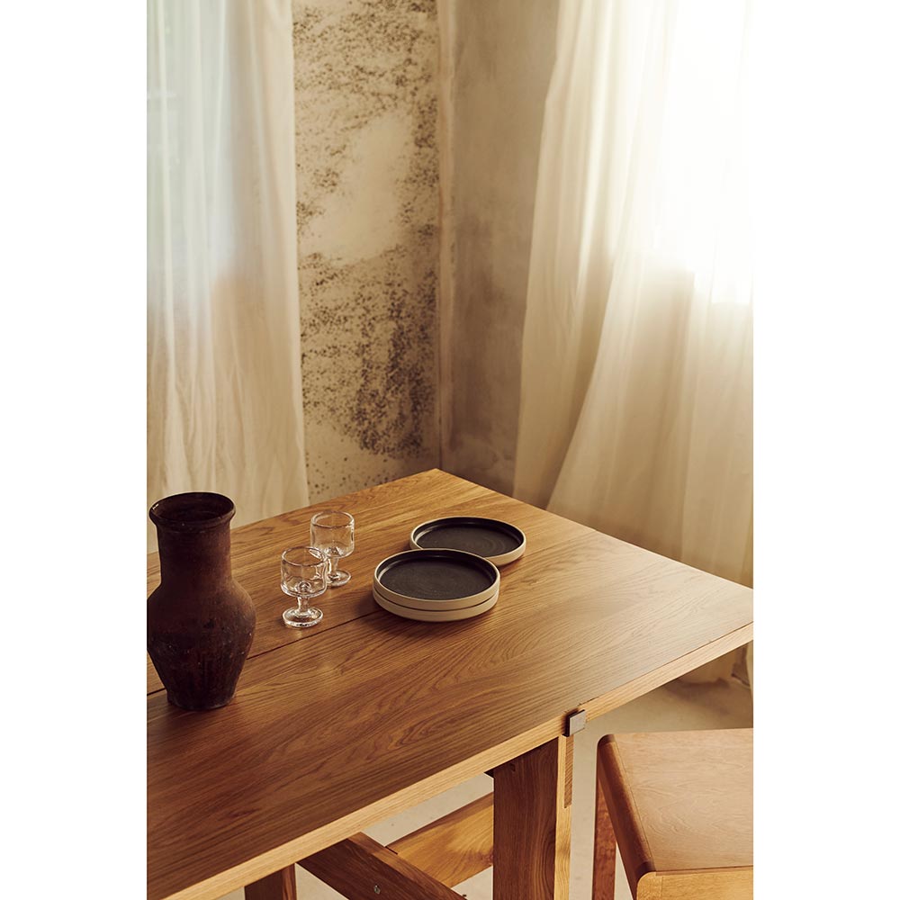 Farmhouse Trestle Table - Planks, Natural Oak