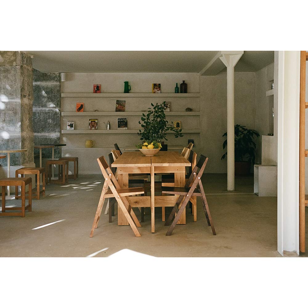Farmhouse Trestle Table - Planks, Natural Oak