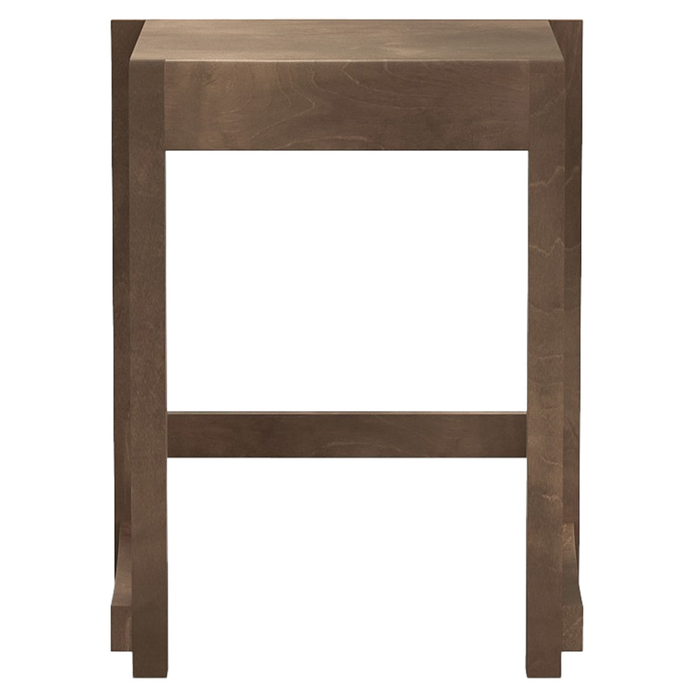 Low Stool 01 - Dark Brown Birch