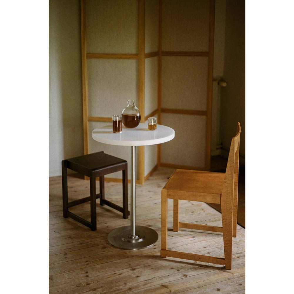 Low Stool 01 - Dark Brown Birch