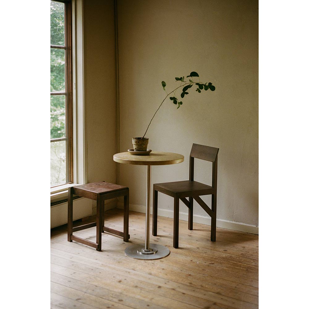 Low Stool 01 - Dark Brown Birch