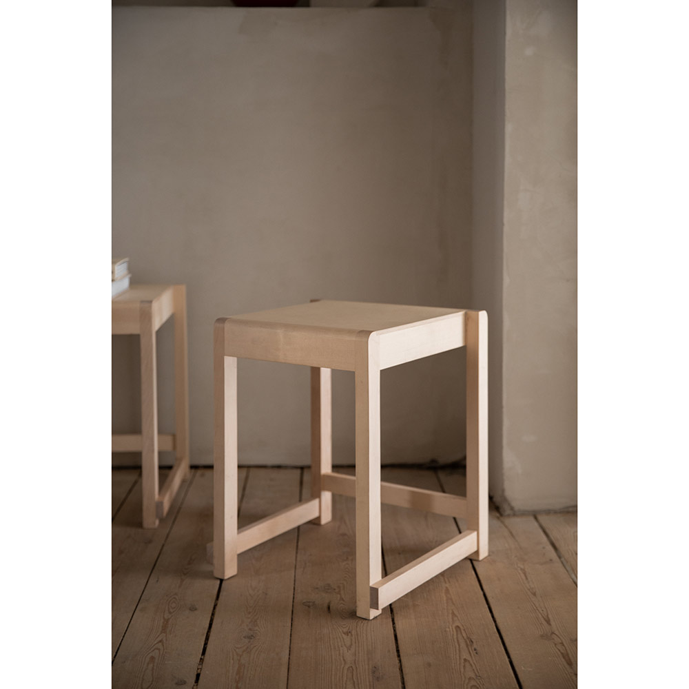 Low Stool 01 - Natural Birch