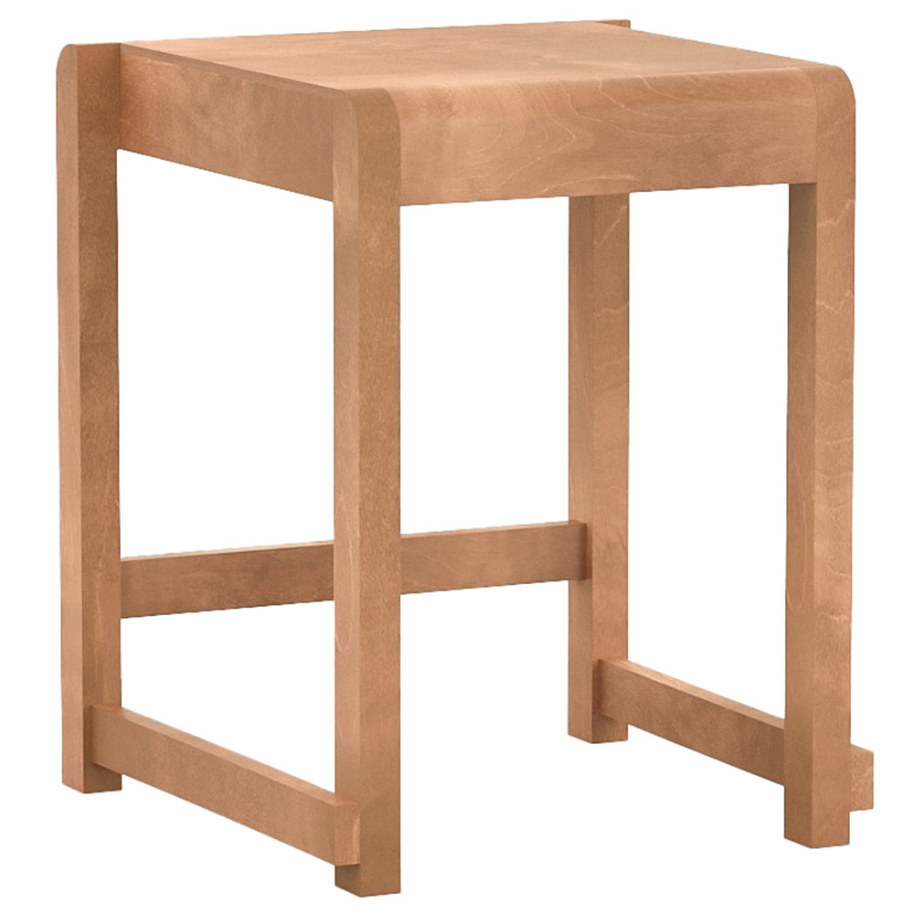 Low Stool 01 - Warm Brown Birch