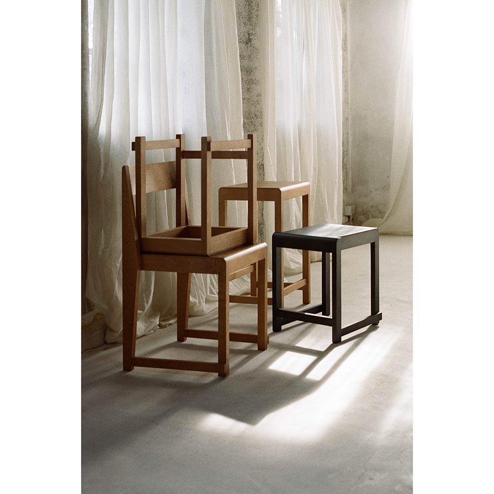 Low Stool 01 - Warm Brown Birch