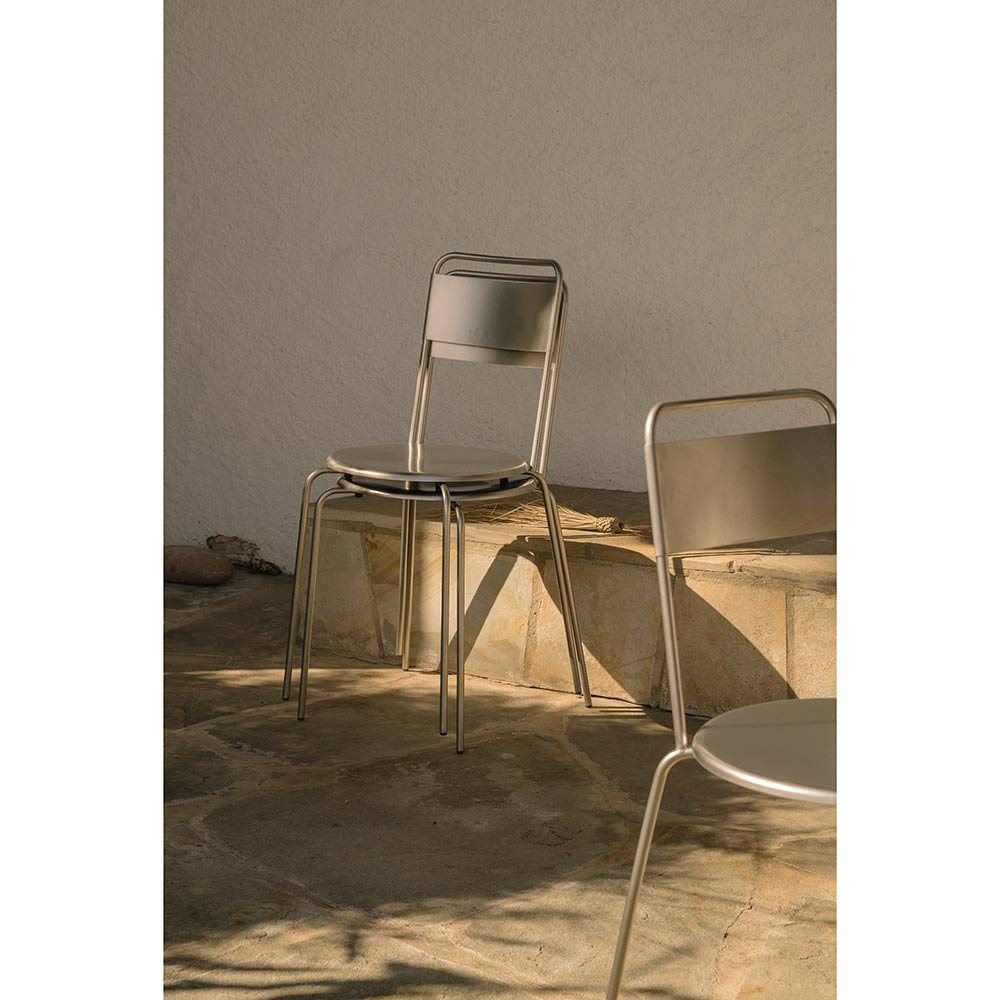 Petit Rond Chair - Stainless Steel