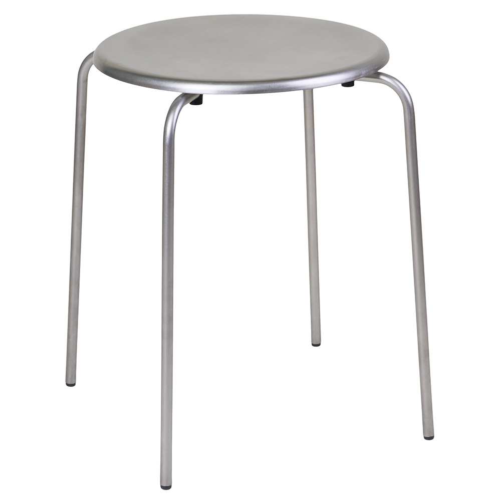 Petit Rond Stool - Stainless Steel