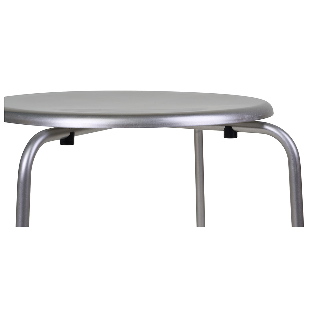 Petit Rond Stool - Stainless Steel