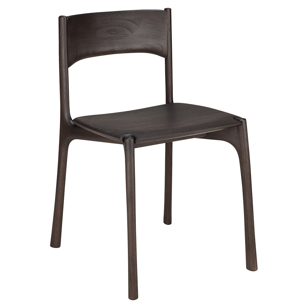 PI Dining Chair - Dark Brown Teak