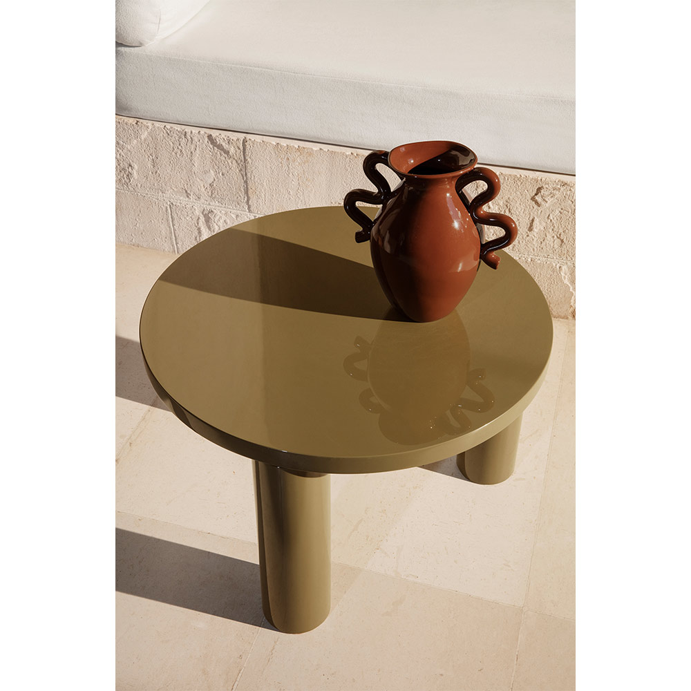 Post Small Coffee Table - Olive