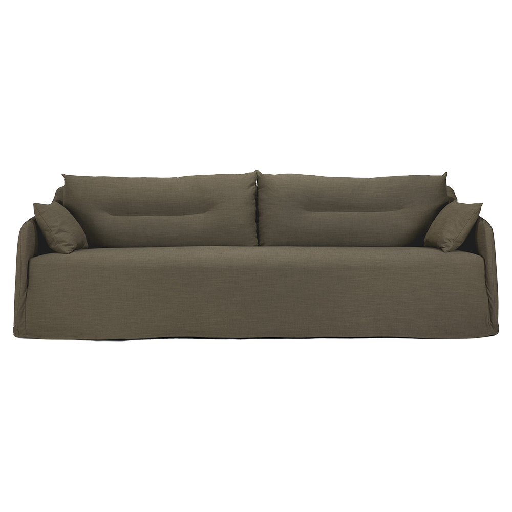 Weave 3 Seater Sofa - Green, Removable Cover