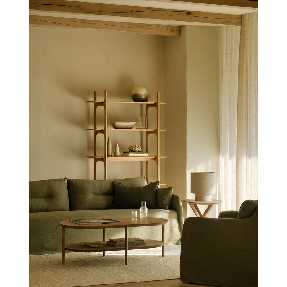 Weave 3 Seater Sofa - Green, Removable Cover