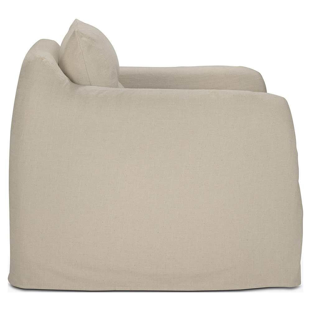 Weave Lounge Chair - Bone, Removable Cover