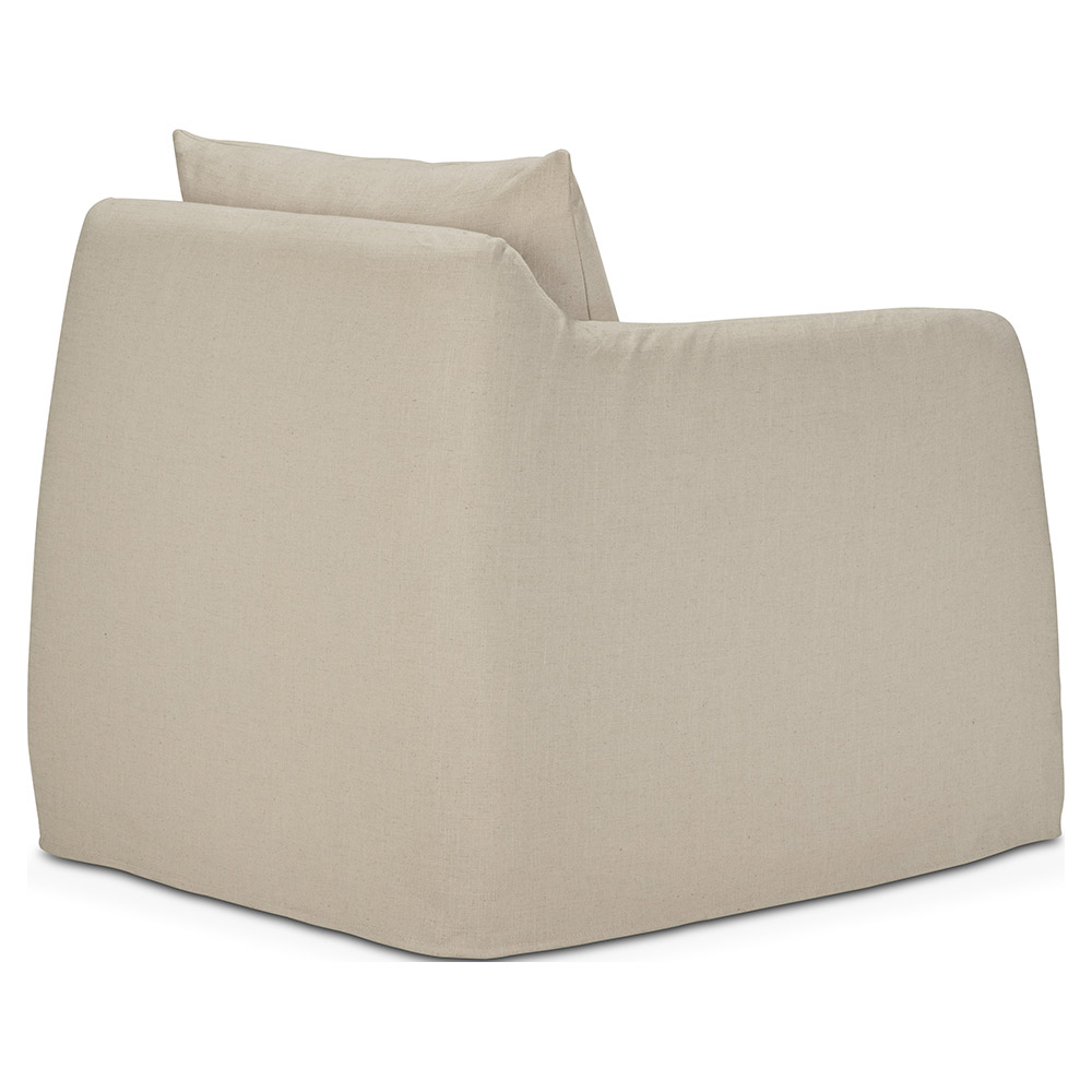 Weave Lounge Chair - Bone, Removable Cover