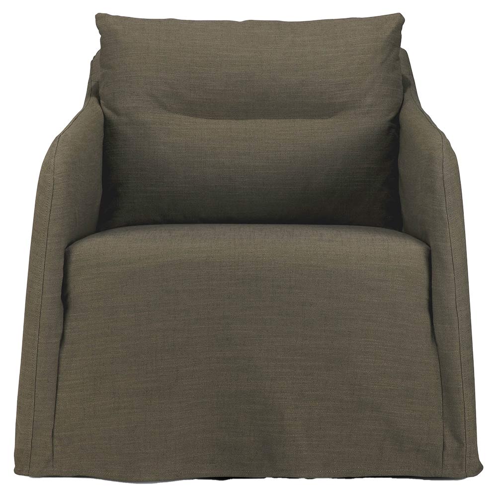 Weave Lounge Chair - Green, Removable Cover