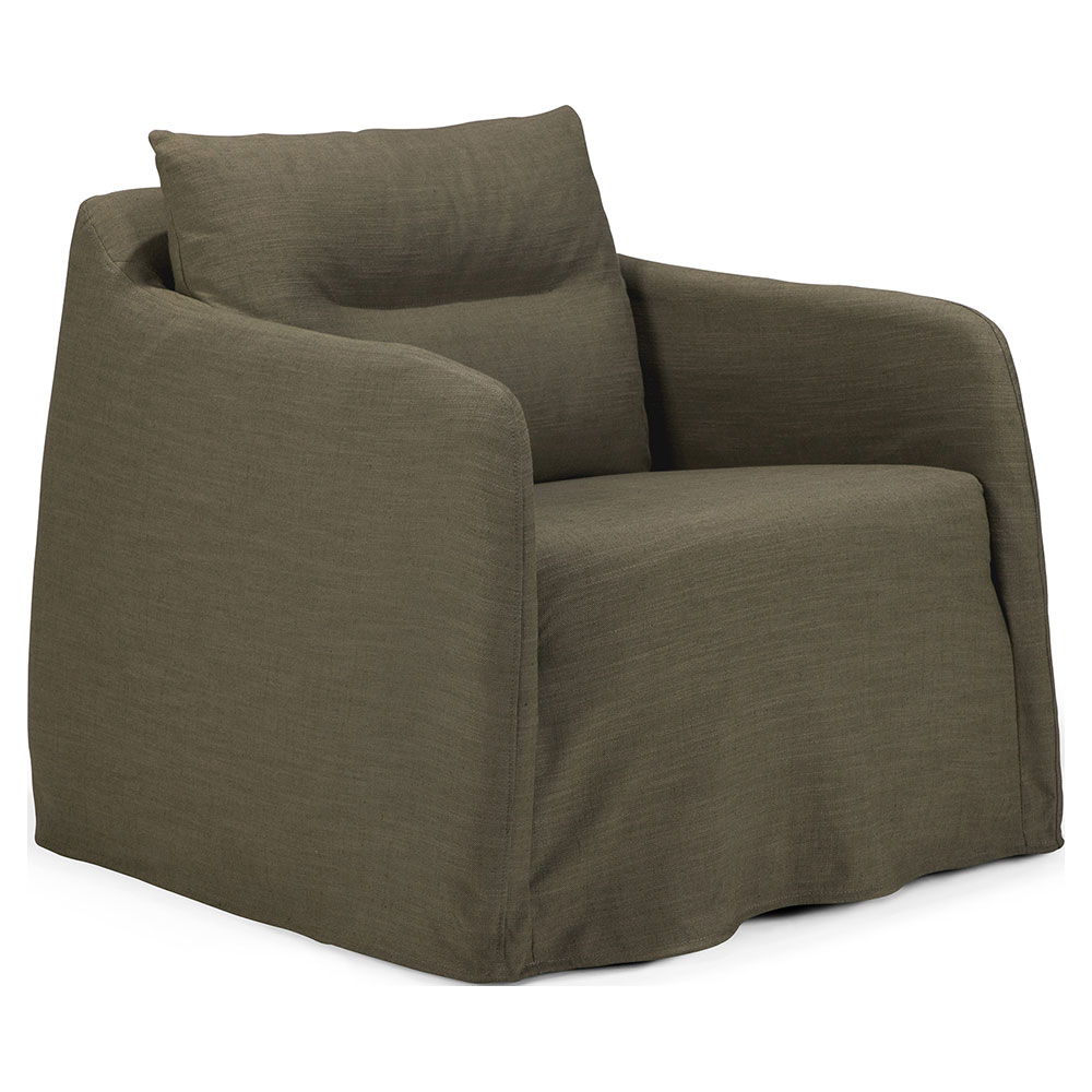 Weave Lounge Chair - Green, Removable Cover