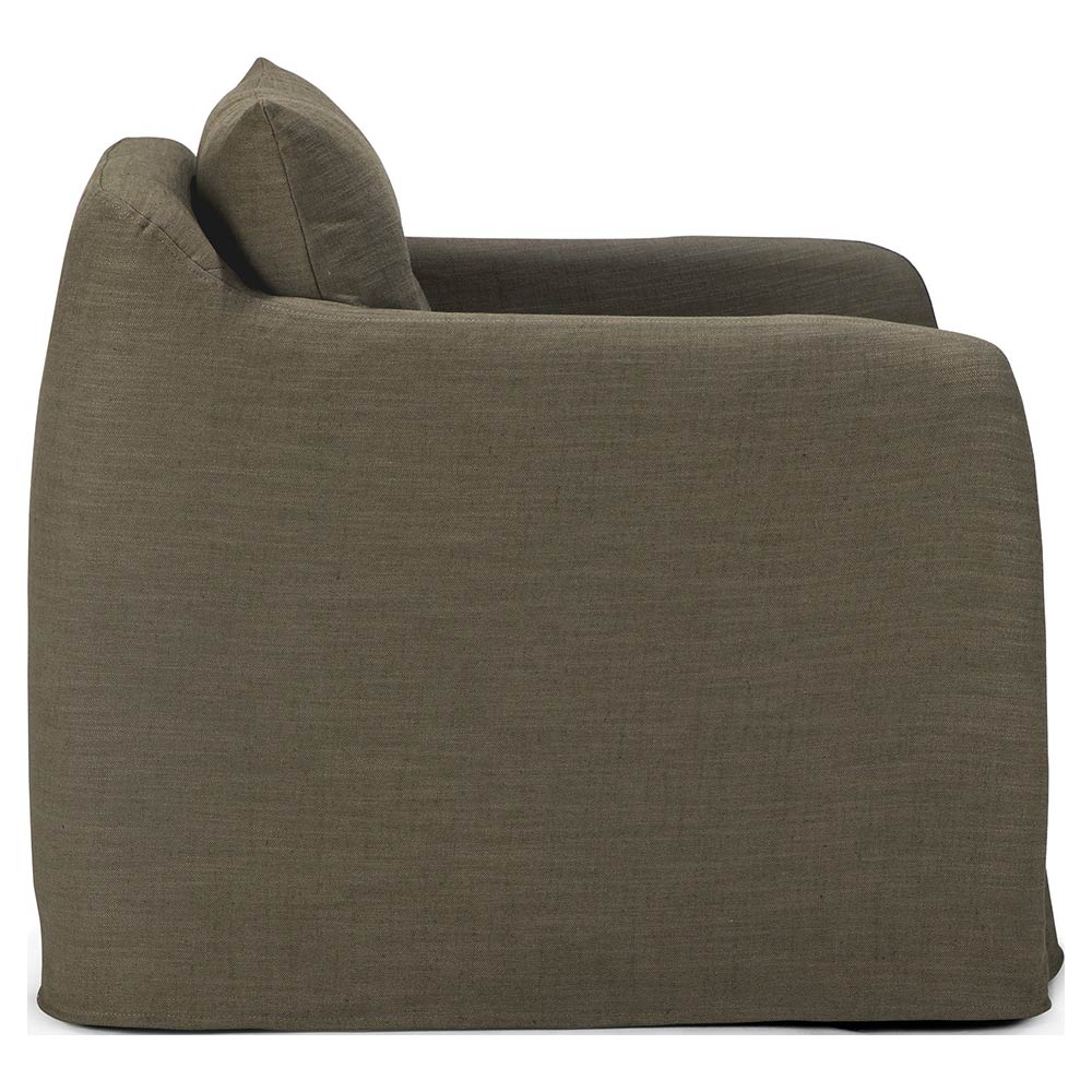 Weave Lounge Chair - Green, Removable Cover