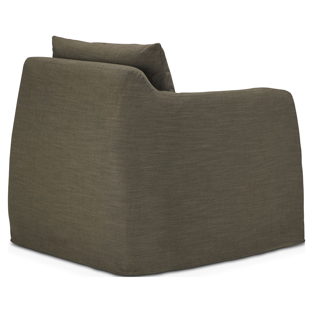 Weave Lounge Chair - Green, Removable Cover